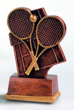 Tennis Pokal Lieferbar in Gold-Silber und Bronze