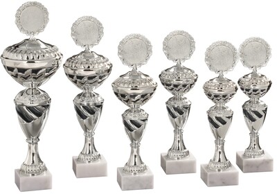 Pokalserie 57040 Silber/Schwarz in 6 Größen Lieferbar ab 15,60