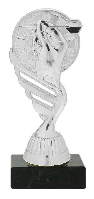 Dart Pokal mit Dartscheibe Liferbar in G/S/B