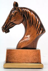 Reitsport Trophäe in Gold/Silber/Bronze Lieferbar