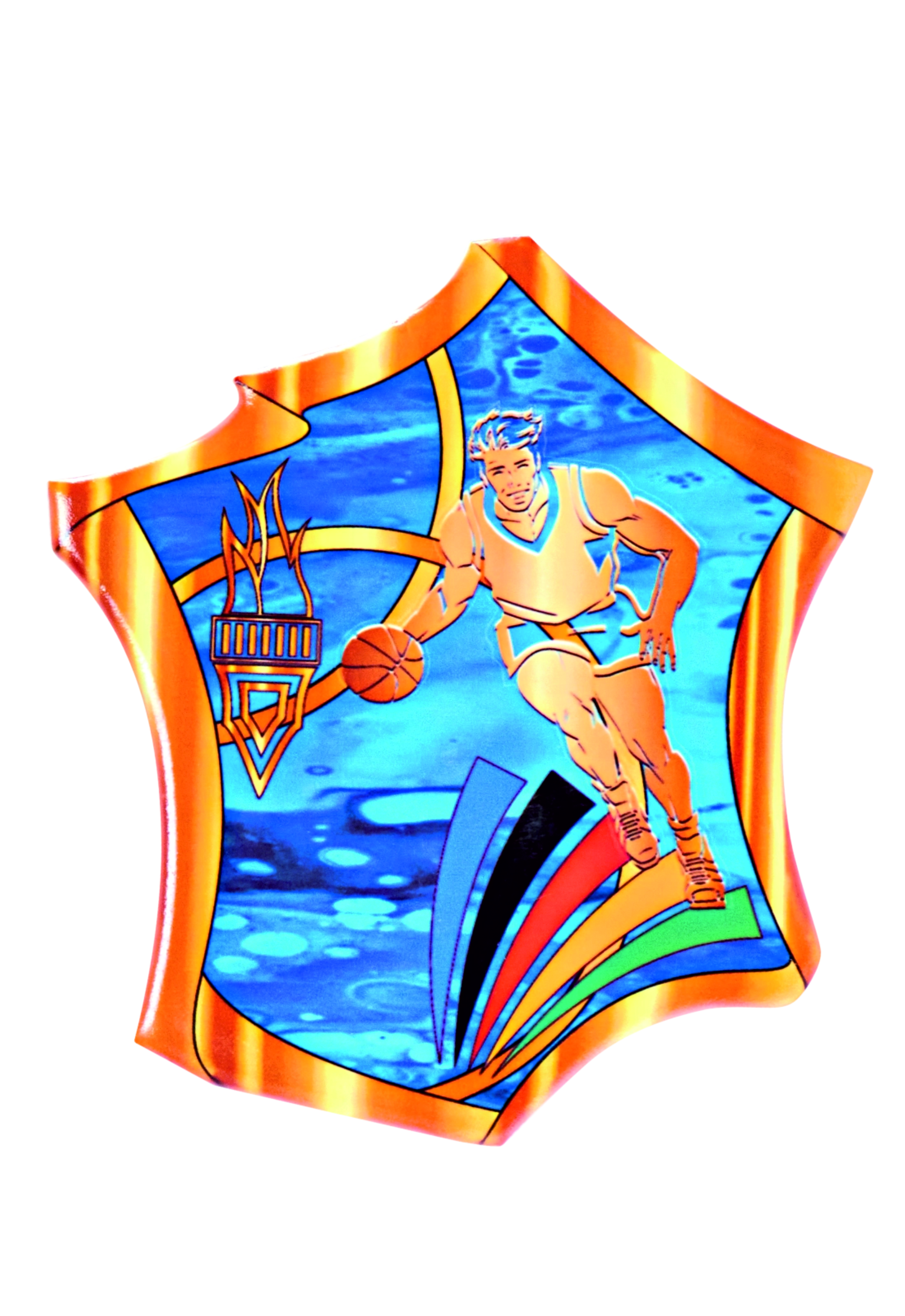 Holz Trophäen Motiv Handball Höhe 25cm