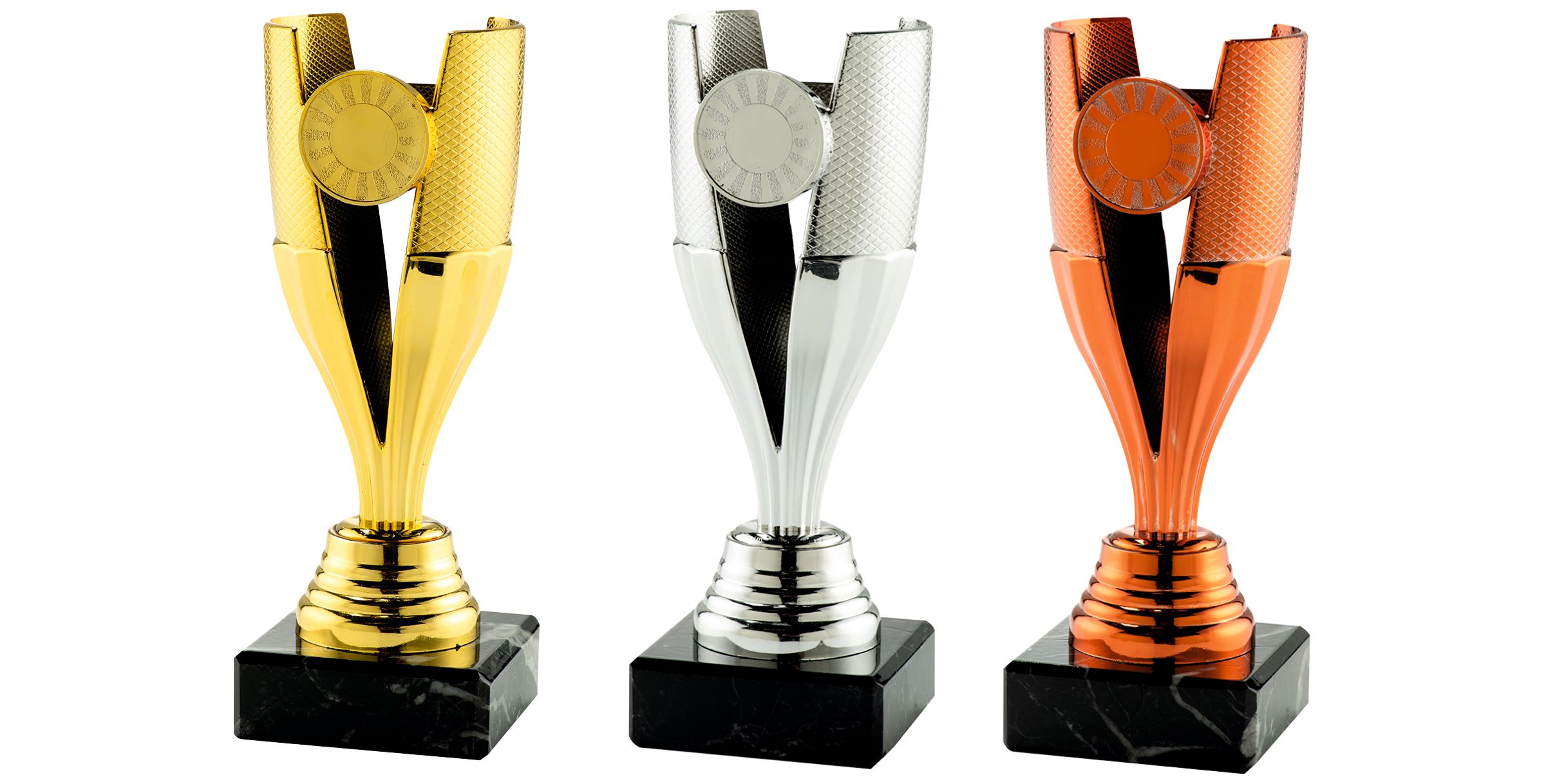 Kunststoff Pokal SET123 Lieferbar in 5 Farben