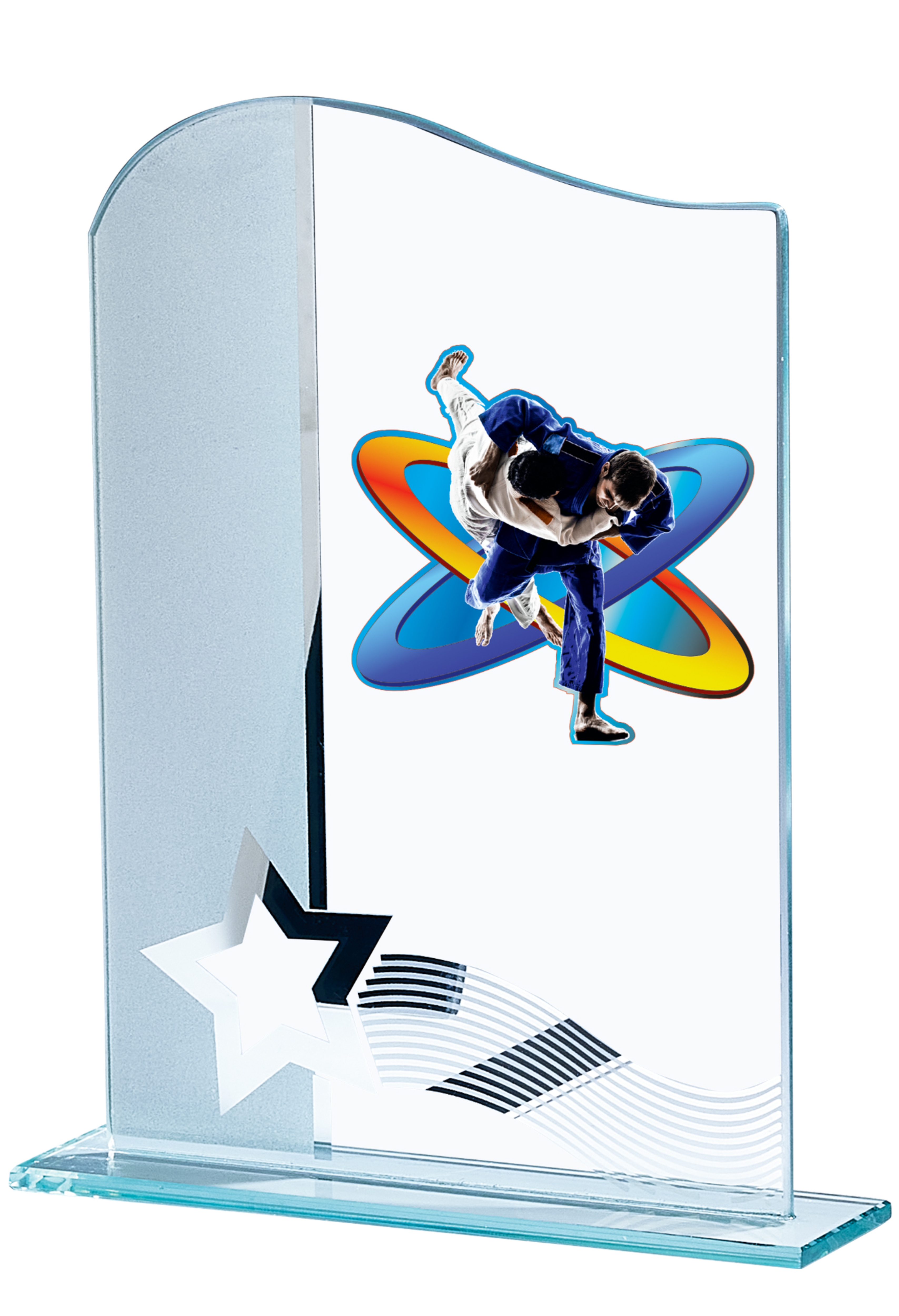 Glas Trophäe Lieferbar in G/S/B