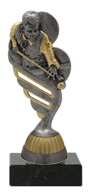 Billard Pokal  in G/S/B Lieferbar Höhe 13,5cm