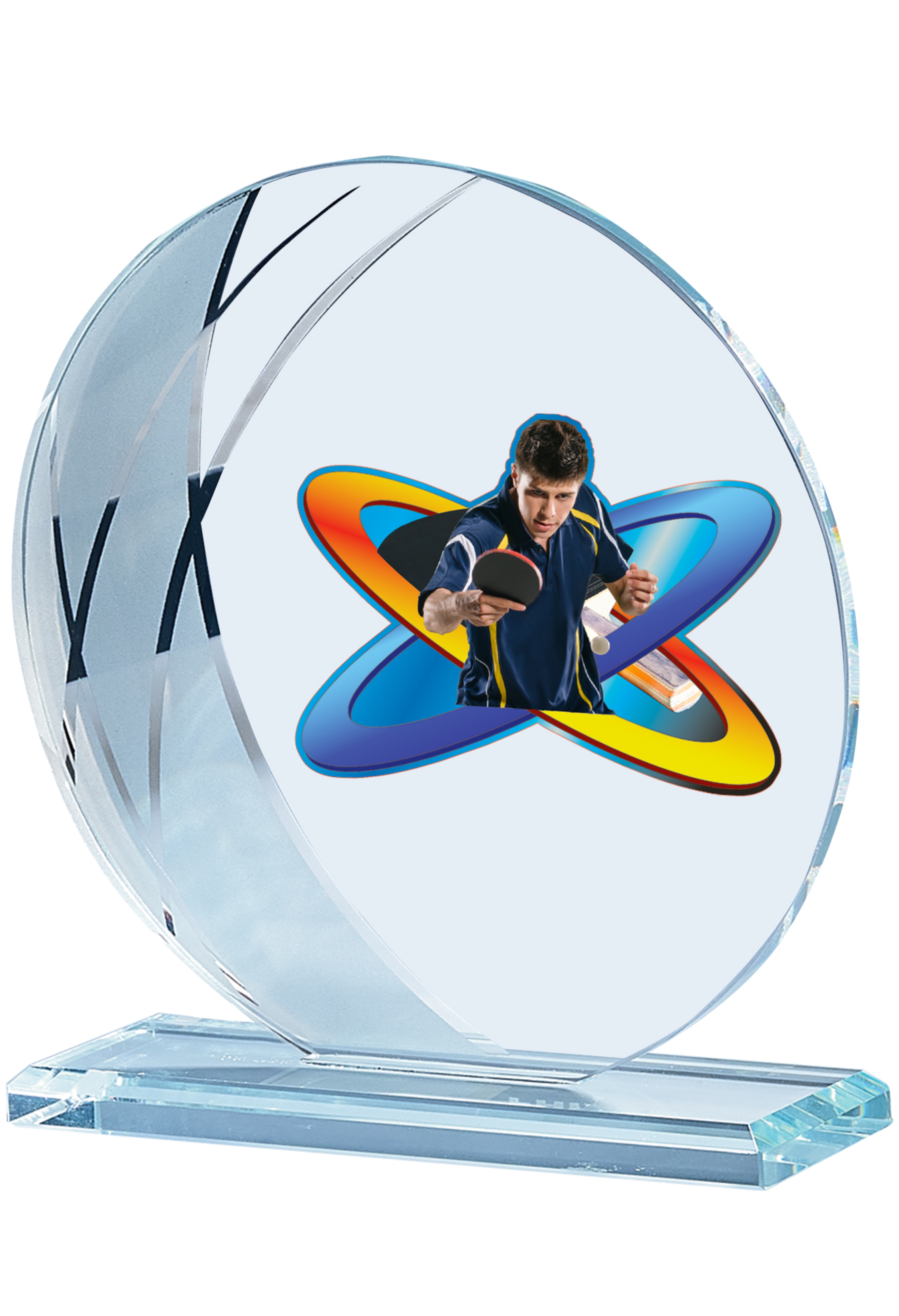 Glas Trophäe Lieferbar in G/S/B