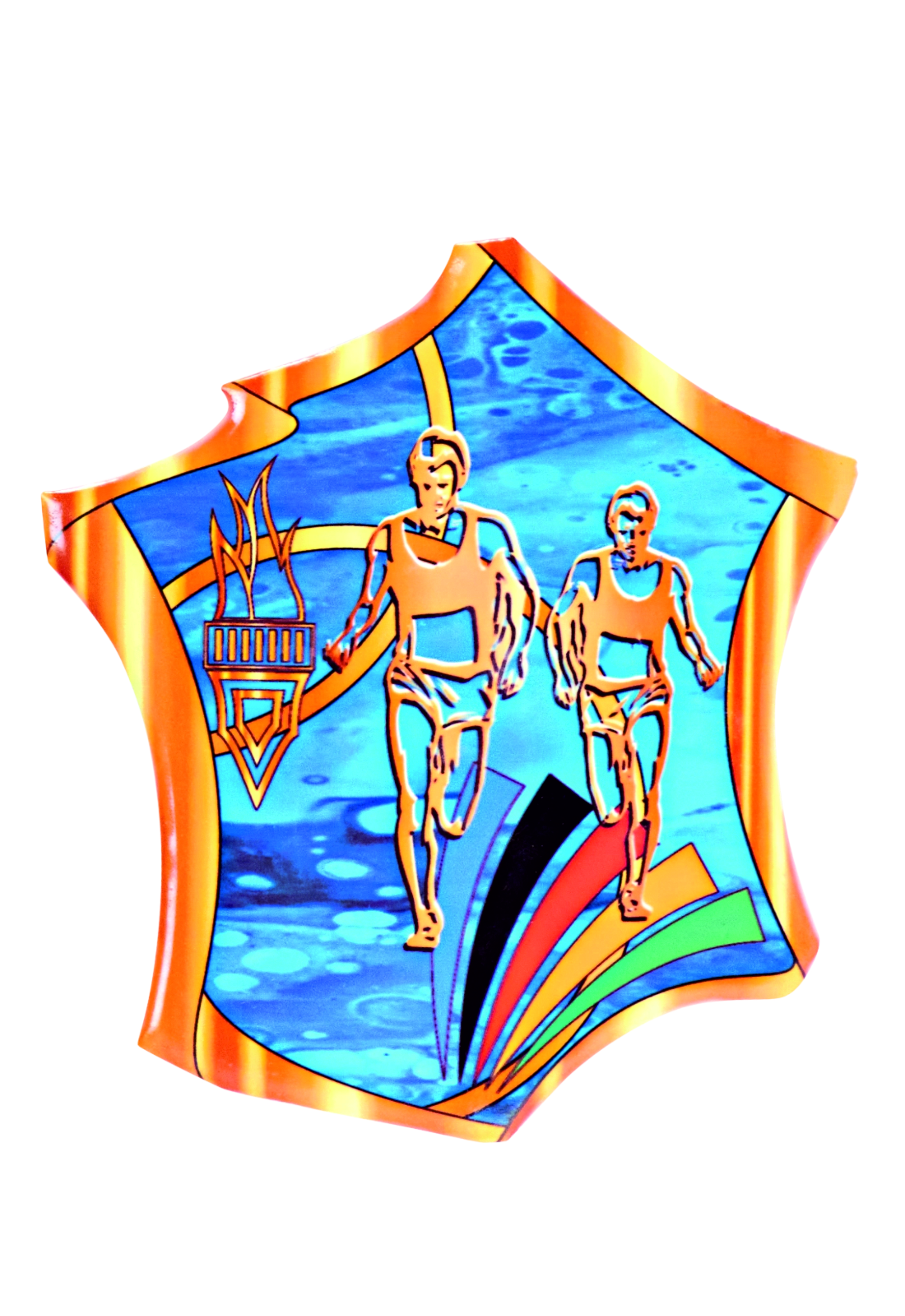 Holz Trophäen Motiv Laufsport Höhe 25cm