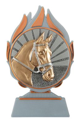 Reitsport Trophäe Pferdekopf in G/S/B Lieferbar