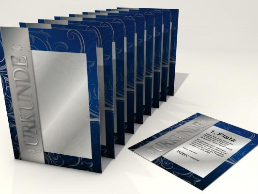 Urkunde in Gold-Silber und Bronce Lieferbar