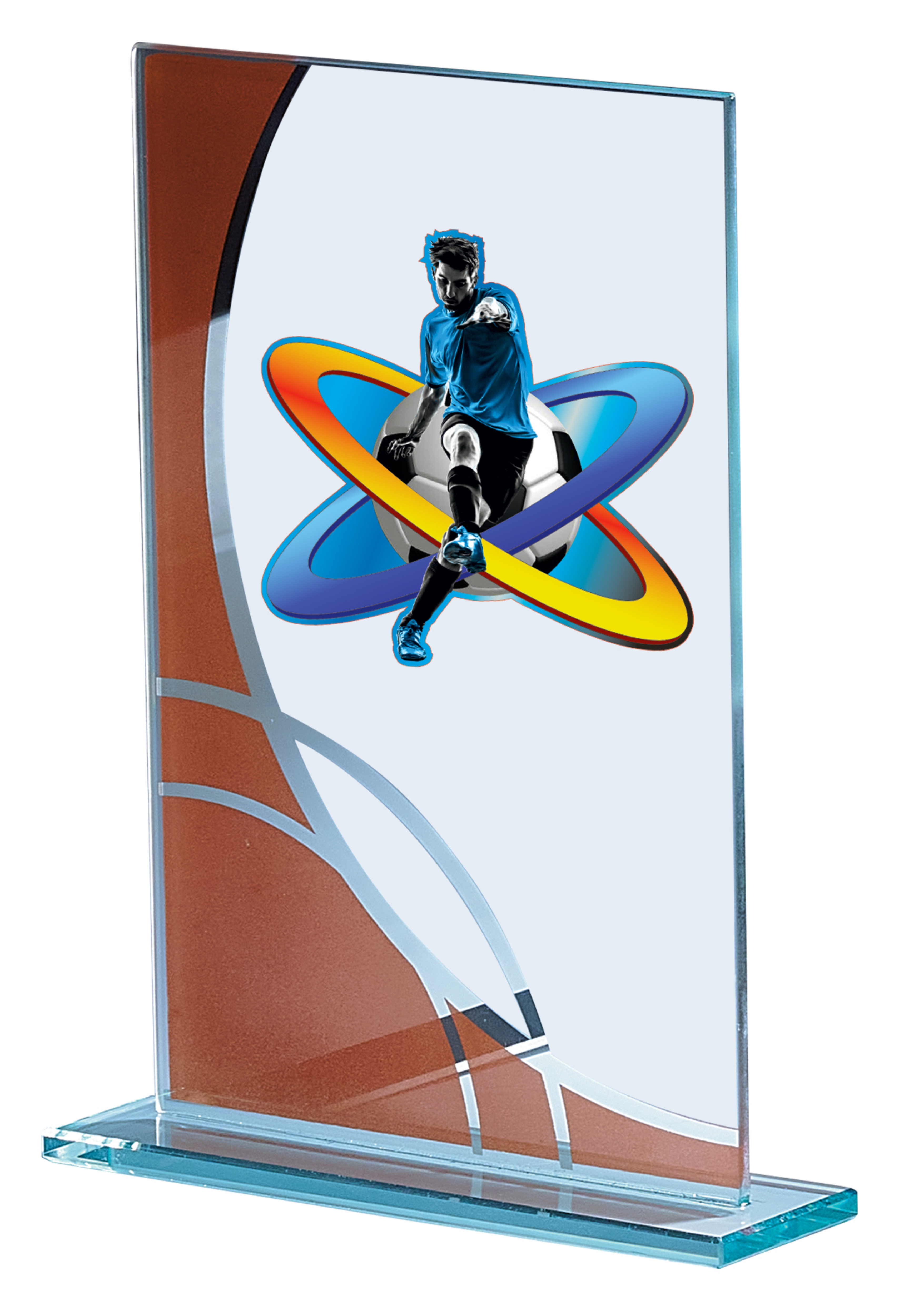 Glas Trophäe Lieferbar in G/S/B