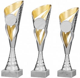 Kunststoff Pokal 41610 BICOLOR in 3 Größen Lieferbar