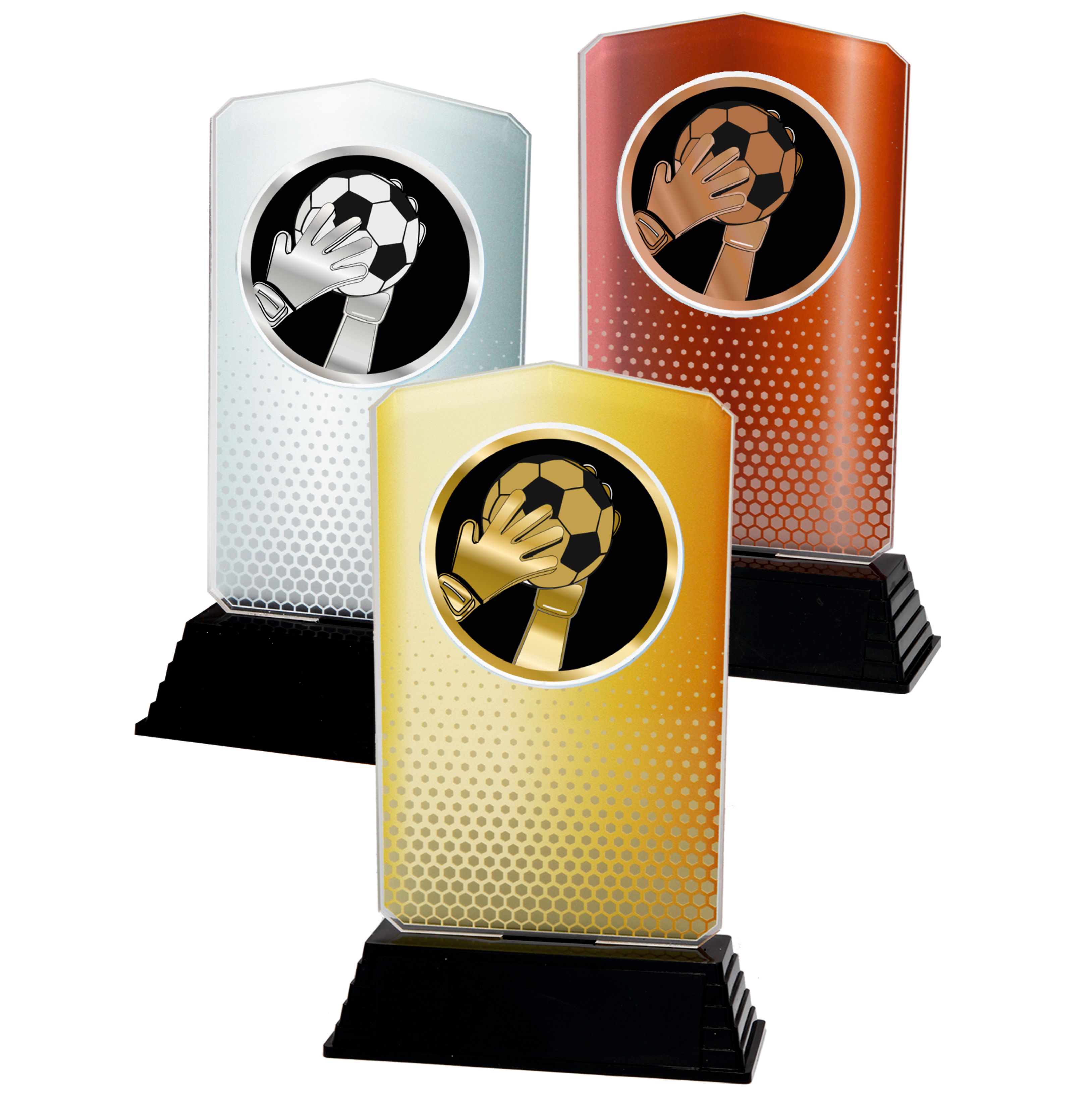 Fußball -Torwart  Art. Nr. BAC08  in Gold, Silber und Bronze Lieferbar