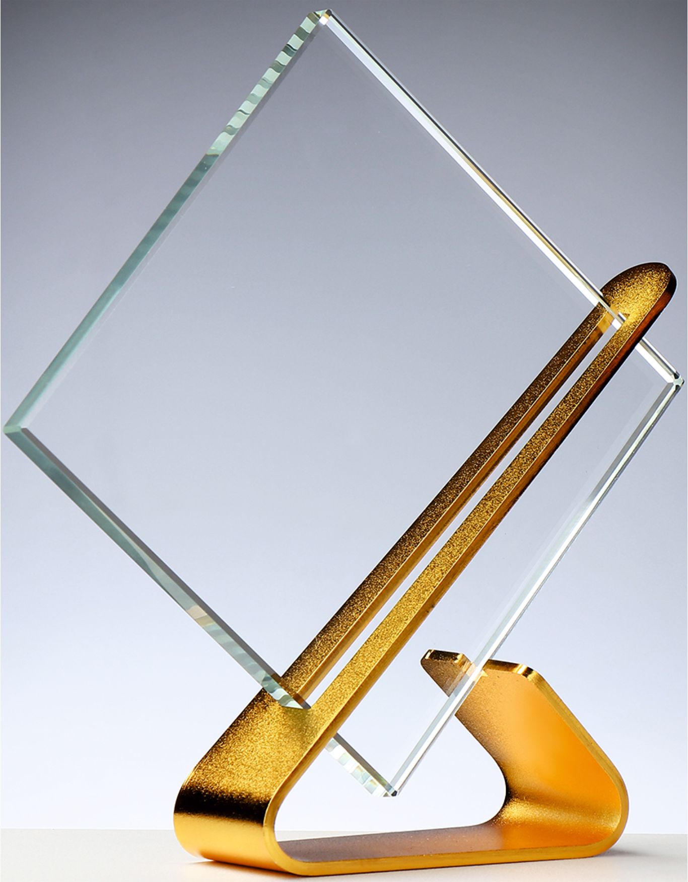 Glas-Metall Award H.185mm Gold Stärke 10mm, inkl. Geschenkbox