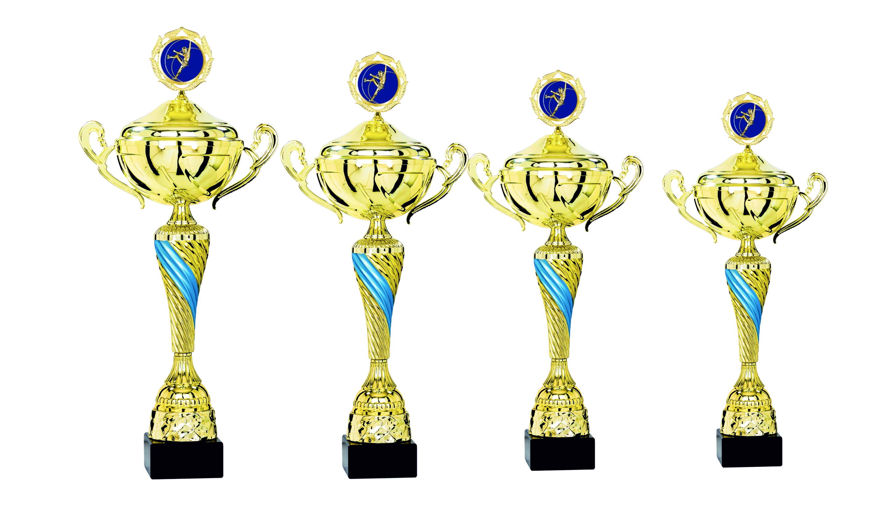 Pokalserie Gold / Blau  in 4 Größen Lieferbar