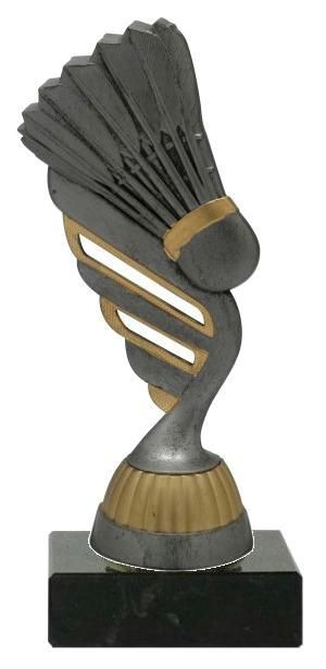 Badmintin Pokal  in G/S/B Lieferbar Höhe 17cm