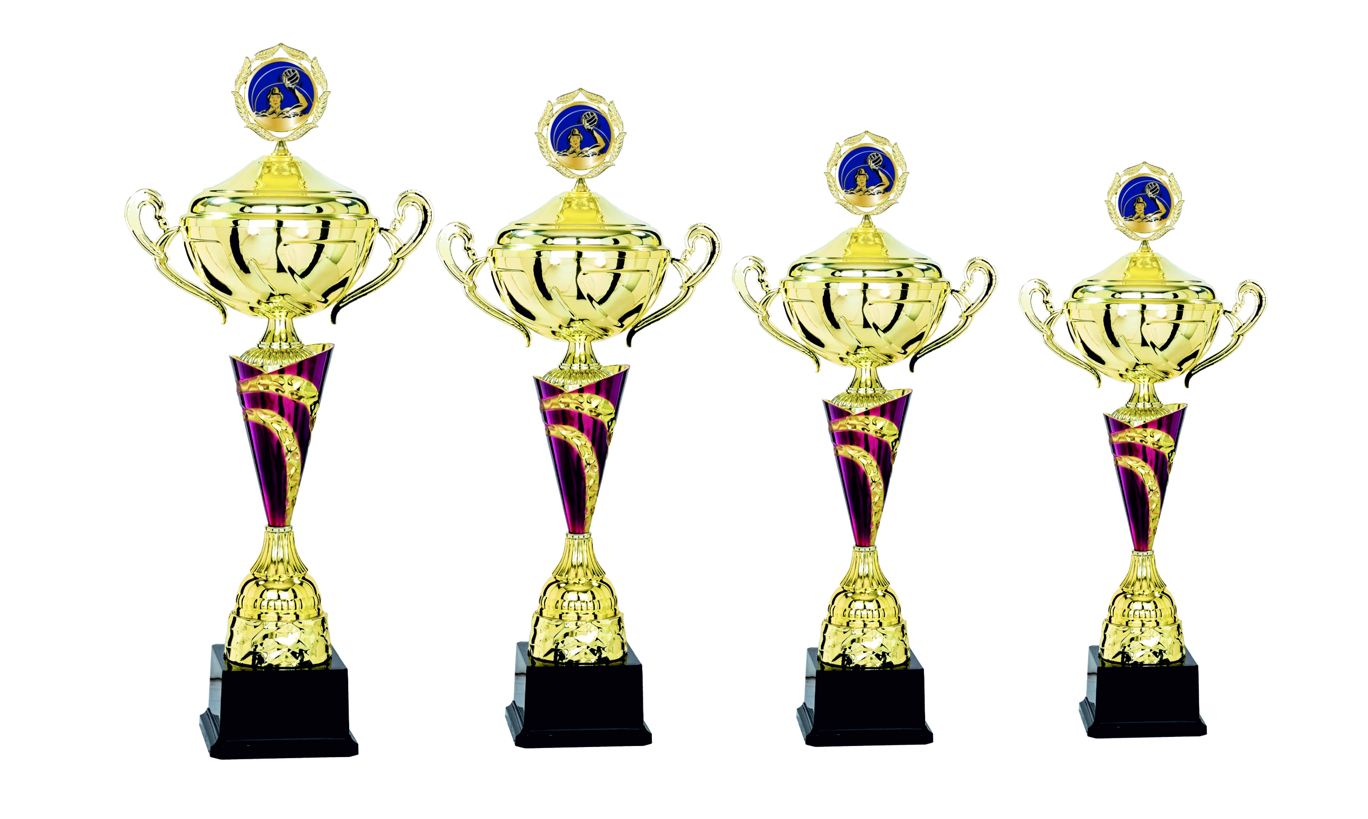 Pokalserie Gold / Rot in 4 Größen Lieferbar