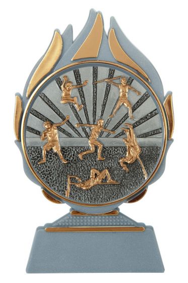 Leichtathletik Pokal  in G/S/B Lieferbar Höhe 13cm