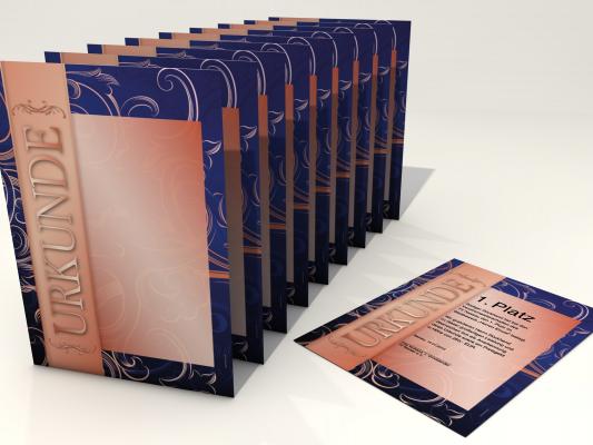 Urkunde in Gold-Silber und Bronce Lieferbar