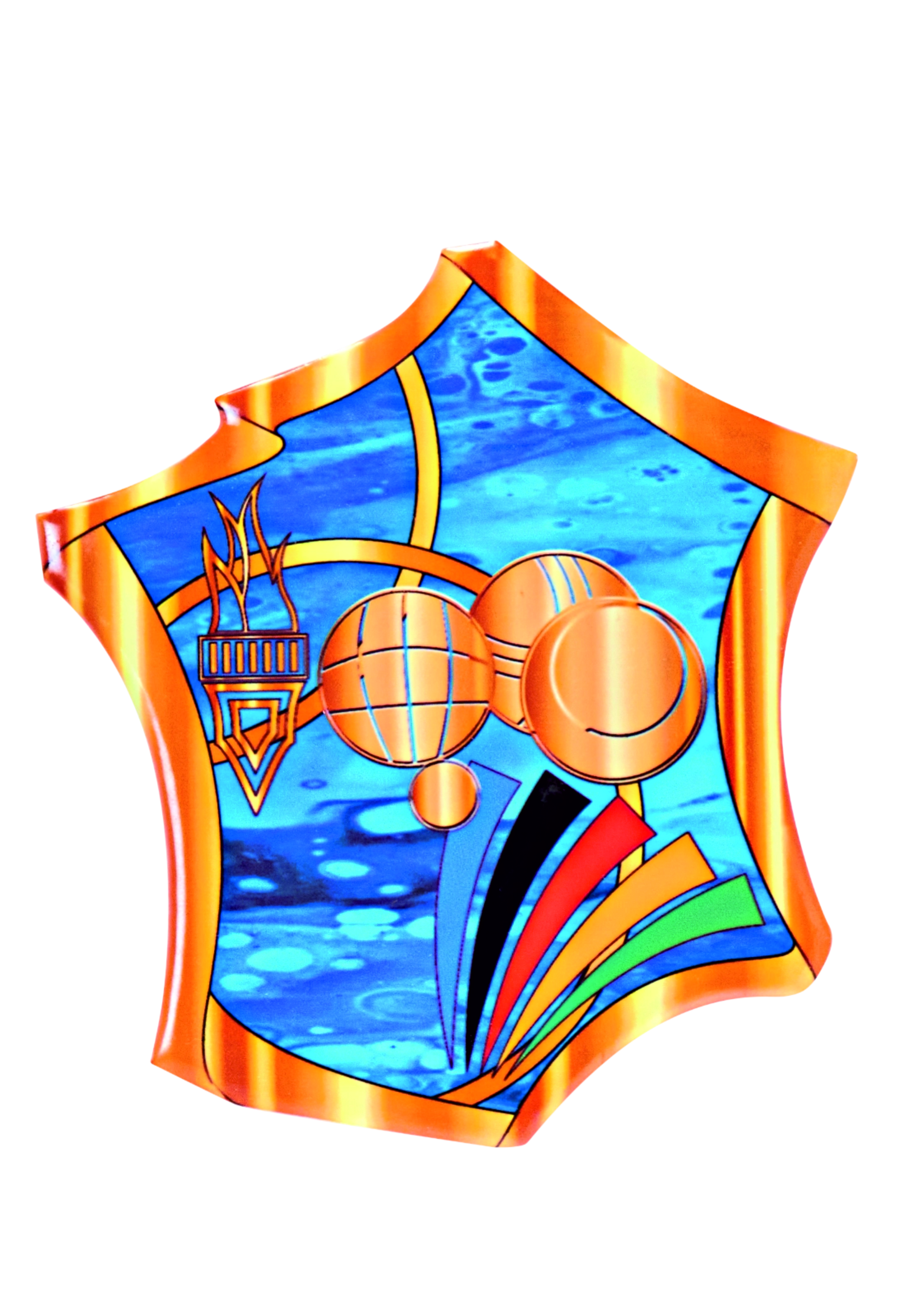 Holz Trophäen Motiv Boule  Höhe 25cm